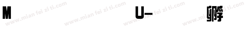 M 綜藝體 U字体转换